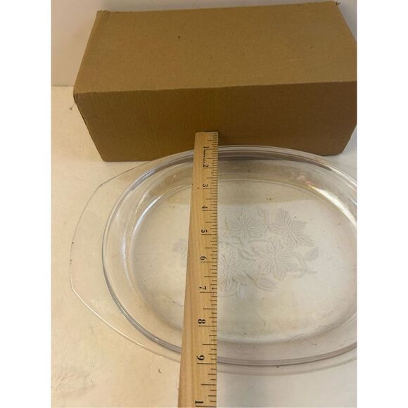 Princess house 3Qt replacement lid 13x9” flower etching - Picture 4 of 5
